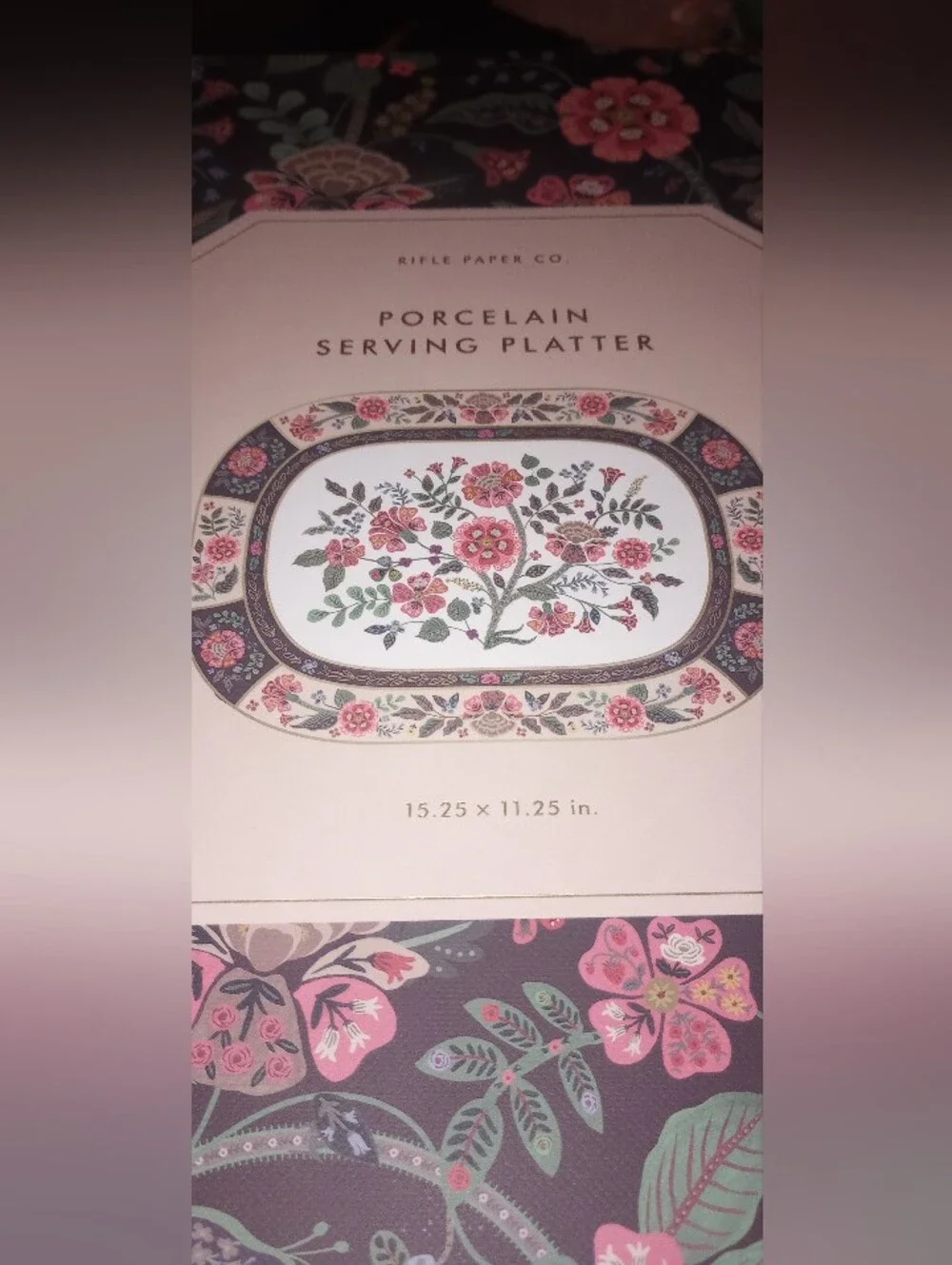 NWT Rifle Paper Co. Gracie Porcelain Large Platter
